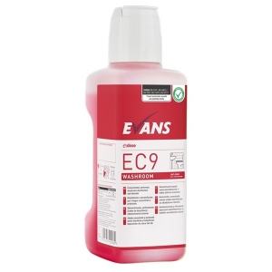 Evans EC9 Washroom Bactericidal Cleaner and Descaler - 1 Ltr