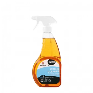 B1910 Orange based multipurpose cleaner sprays A hard surface spray cleaner to rapidly cut through grease and grime leaving a fresh orange fragrance.
Suitable for use on all non-porous surfaces. Can be used as a carpet pre spotter.  750ml