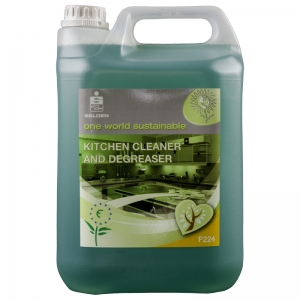 B3720 Ecoflower Kitchen cleaner & degreaser concentrate  Catering and general purpose degreaser. Emulsifies animal fats, grease, oil, blood and protein with ease. Non tainting. Suitable for use on aluminium. Eco-friendly low foam formulation. Selden 5lt