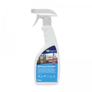 B4635 Bio hygiene all purpose fragranced virucidal sanitiser - 750ml Quad action: Disinfects, Descales, Deodorises and Deep Cleans
Virucidal, Bactericidal and Fungicidal cleaner disinfectant
High effective kill to EN14476, EN13697, EN1276, EN13623, EN1650
15 second virucidal contact time
No sticky residues
Suitable for general use and cleaning glass and washroom surfaces
Actives supported under EU Biocides Regulation (528/2012)
Residual action reduces risk between cleans
Effective through fogging machines
 probiotic, 750ml