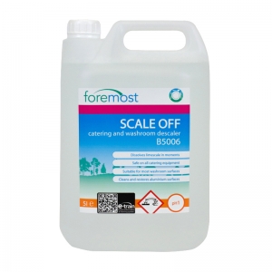 B5006 Scale Off catering descaler Catering and washroom descaler
Dissolves limescale in moments
Safe on all catering equipment
Suitable for most washroom surfaces
Cleans and restores aluminium surfaces
 Selden, H002, H02, Selalite 5lt