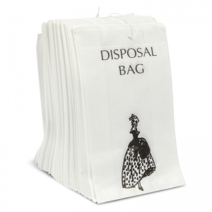 Paper Feminine hygiene sanitary disposal bags - bunch to hang on hook