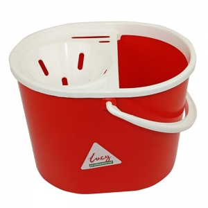 Lucy oval mopstrainer bucket Red
