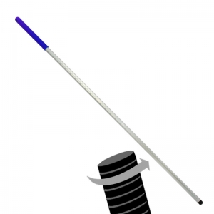 Twister Aluminium threaded hygiene mop handle Blue 54"