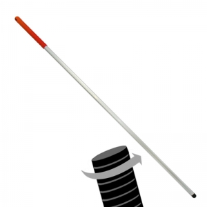Twister Aluminium threaded hygiene mop handle Red 54