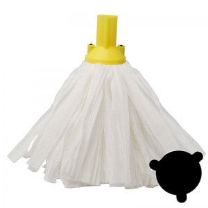 10 x Trident White fabric 120gm mophead Yellow