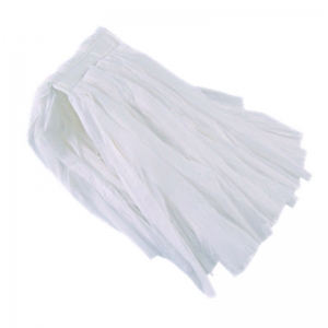 White fabric Kentucky mophead Medium size