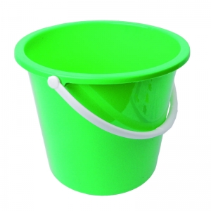 2 gallon plastic bucket round green