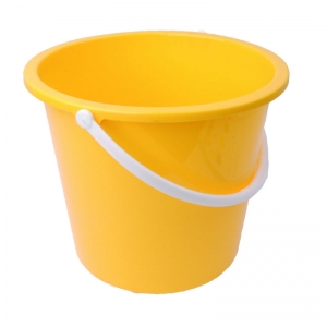 2 gallon plastic bucket round yellow