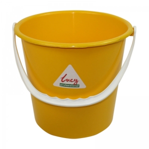Lucy 2 gallon plastic bucket Yellow