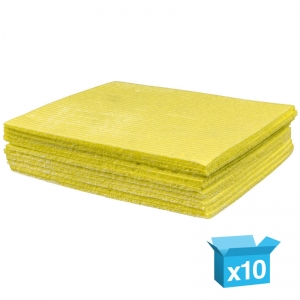 Yellow sponge cloths