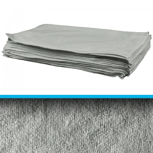 5 x 300 gram heavyweight microfibre cloth proshine 40x40cm - grey