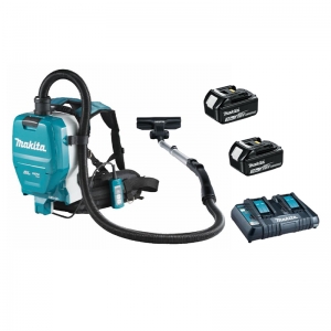 Makita Twin 18v Backpack Vacuum Cleaner with 2x 3.0ah Batteries and charger