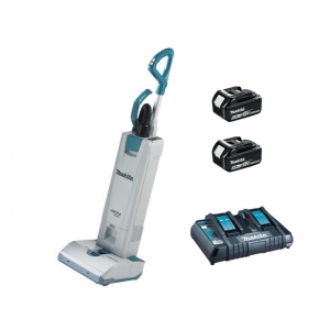 Makita Upright Cleaner with 2x 5.0ah Batteries and charger
