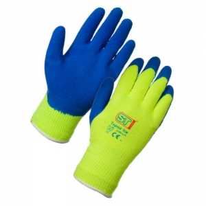 Cold handling fluorescent grip glove Large