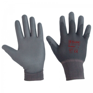 Light grip / handling grey glove PU coated Nylon L