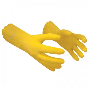 Latex free cleaning glove Yellow Small