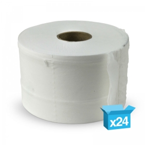 2ply white toilet rolls 125m Micro Jumbo
