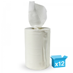 Currently unavailable - please order A6200 instead
1ply white mini centrefeed rolls 120m