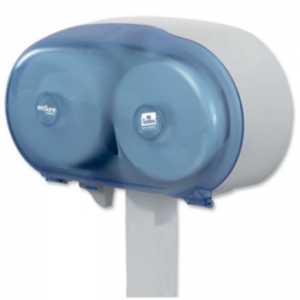 Dispenser for compact coreless blue/white