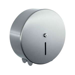 Stainless steel dispenser for Jumbo toilet rolls