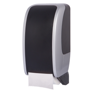 Cosmos Dual toilet roll dispenser Black/Silver
