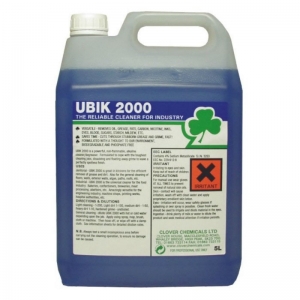 B1108U Clover Ubik 2000 degreaser Universal Cleaner degreaser concentrate, designed to dissolve away the toughest grime.Effective against food oils, fats, blood, first, industrial oils, grease. 301 5lt