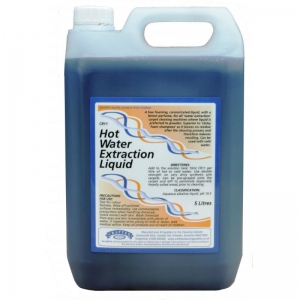B2000 Craftex Hot Water Extraction Liquid A low foaming, concentrated liquid, with a lemon perfume, for all ‘water extraction’ carpet cleaning machines where liquid is preferred to powder. Superior to ‘sticky foam shampoos’ as it leaves no residue after the cleaning process and therefore reduces resoiling. Can be used with cold water.  5lt