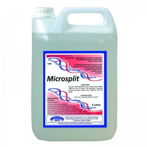 B2070 Craftex Microsplit concentrate Microsplit is great for use as a spot cleaner or pre-sprayer when cleaning carpets and upholstery. It separates soiling without having to use harsh chemicals.
Enzyme free
No detergents
Colourless
No optical brighteners
Solvent free
Safe to use on wool  5lt