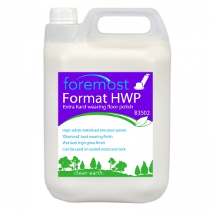 Format HWP hard wearing wet look floor polish