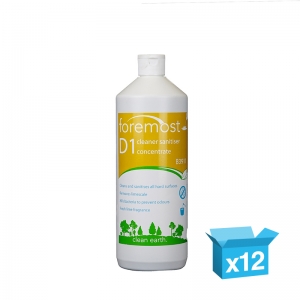 12 x D1 Lime Washroom Cleaner / Disinfectant 1lt