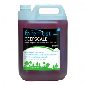 B4140 Deepscale powerful descaler for pools and leisure areas Powerful pool and leisure area descaler
Extra powerful acidic descaler
Suitable for swimming pools and changing rooms
Removes heavy limescale and rust
Effective against grime and stains
  5lt
