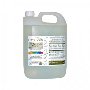 B4705 Oleonix Full Spectrum Cleaner Concentrate - 5 litre Designed for deep cleaning all hard surfaces including;  stainless steel, plastic, wood, ceramic, concrete, glass, rubber, metal, vinyl floors, safety floors, cladding, uPVC, canvas etc.
Oleonix Full Spectrum Cleaner is a concentrate that penetrates and lifts out dirt and soiling and won