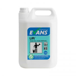 B5016 Evans Lift cleaner & degreaser Mutli-purpose, heavy-duty cleaner and degreaser.
Suitable for use in Catering, Kitchen and Industrial areas.  5lt