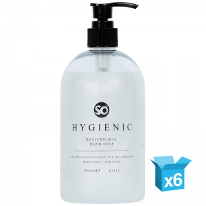 6 x SO Hygienic Antibac lotion soap pump bottles