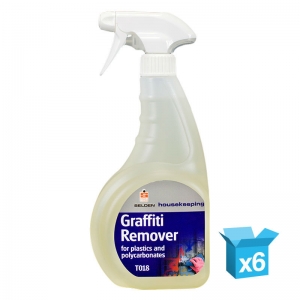 6 x Graffiti remover trigger spray - Plastic safe - 750ml