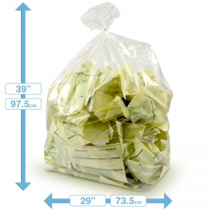 18x29x39 medium Clear refuse sacks - REPLACED BY C1500