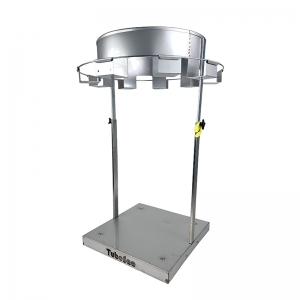 Tubestand adjustable height stainless steel floorstand for Tubesac - Large
