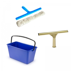 14" Window Cleaning Kit inc Bucket, Applicator and Squeegee