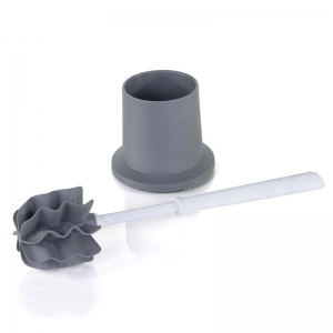 Silicone toilet blade and holder set