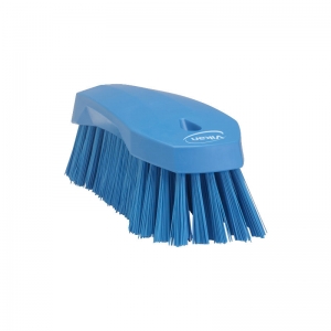 Vikan Hygiene Scrubbing brush 7 1/2" stiff Blue