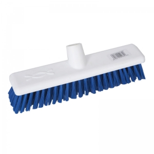 12" Hygienic broom head blue stiff