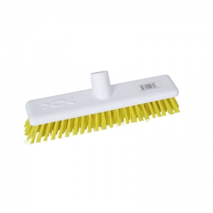 12" Hygienic broom head yellow stiff