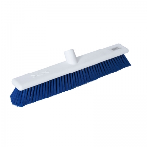 18" Hygienic broom head blue stiff