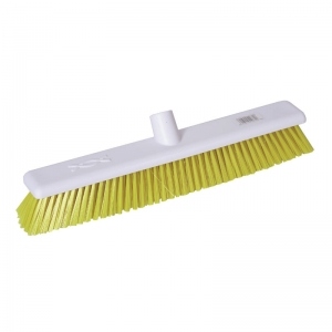 18" Hygienic broom head yellow stiff