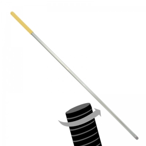 Twister Aluminium threaded hygiene mop handle Yellow 54"