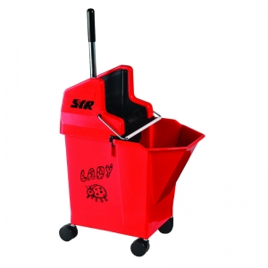 Ladybug Kentucky Mop bucket & wringer Red