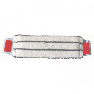 40cm Microfibre flat mop head for Snapper frame - Red