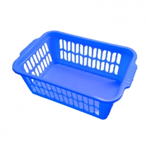 Blue plastic basket 30x20x11cm