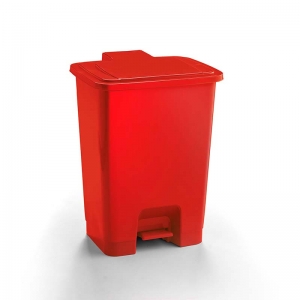 30 Litre Economy Plastic Pedal Bin - Red